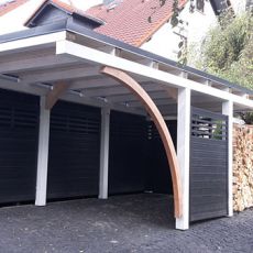 Carport mit Bogen